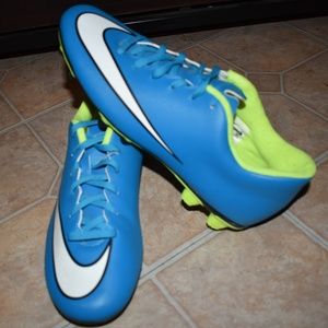 Nike Mercurial Vortex II Cleats Teal Blue